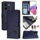 thumbnail image 1 of Funda tipo cartera FOXDOCK para Realme P3 Ultra con soporte, ranuras, RFID, diseño de gato, 1 of 5