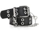 thumbnail image 3 of Cinturón de cuero con doble ojal y hebillas de cadena para mujer, estilo punk, para vestir., 3 of 7