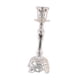 thumbnail image 2 of Candelabro Decorativo Artesanal Para Mesa, Cena, Fiesta, Plateado, 2 of 5