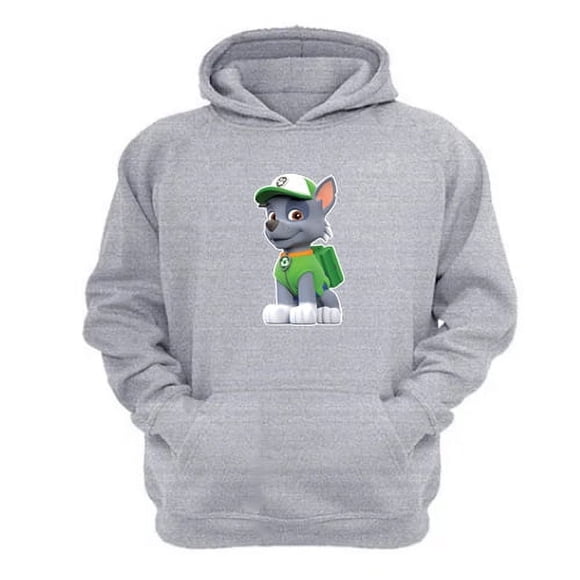 Polerón Canguro Niño Paw Patrol Gris Claro Talla 4 Unisex