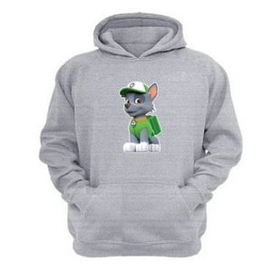 Genérico - Polerón Canguro Niño Paw Patrol Gris Claro Talla 14 Unisex