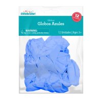 Set 12 Globos De Latex Color Azul, 1 Un  Way To Celebrate