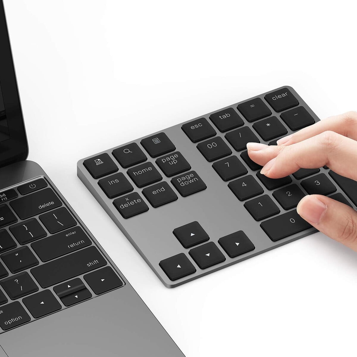 Teclado Numérico Bluetooth Lekvey Aluminio 34 Teclas Recargable