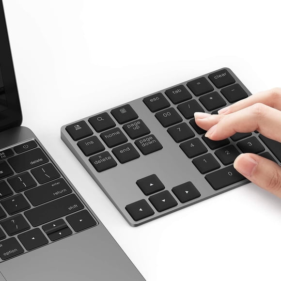 Teclado Numérico Bluetooth Lekvey Aluminio 34 Teclas Recargable