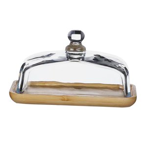 Bothyi - Plato De Bambú Para Pastel, Plato De Fruta Dulce, Soporte Para Pastel Para Aperitivos, Exhibición De Sushi