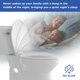 thumbnail image 2 of Asiento de inodoro Eillbar redondo 42 cm, cierre suave, blanco, 2 of 6
