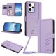 thumbnail image 1 of Funda Cartera Trébol para Xiaomi Redmi Note 12 Pro 5G con Ranuras Tarjetas y Carga Inalámbrica Morado claro, 1 of 6