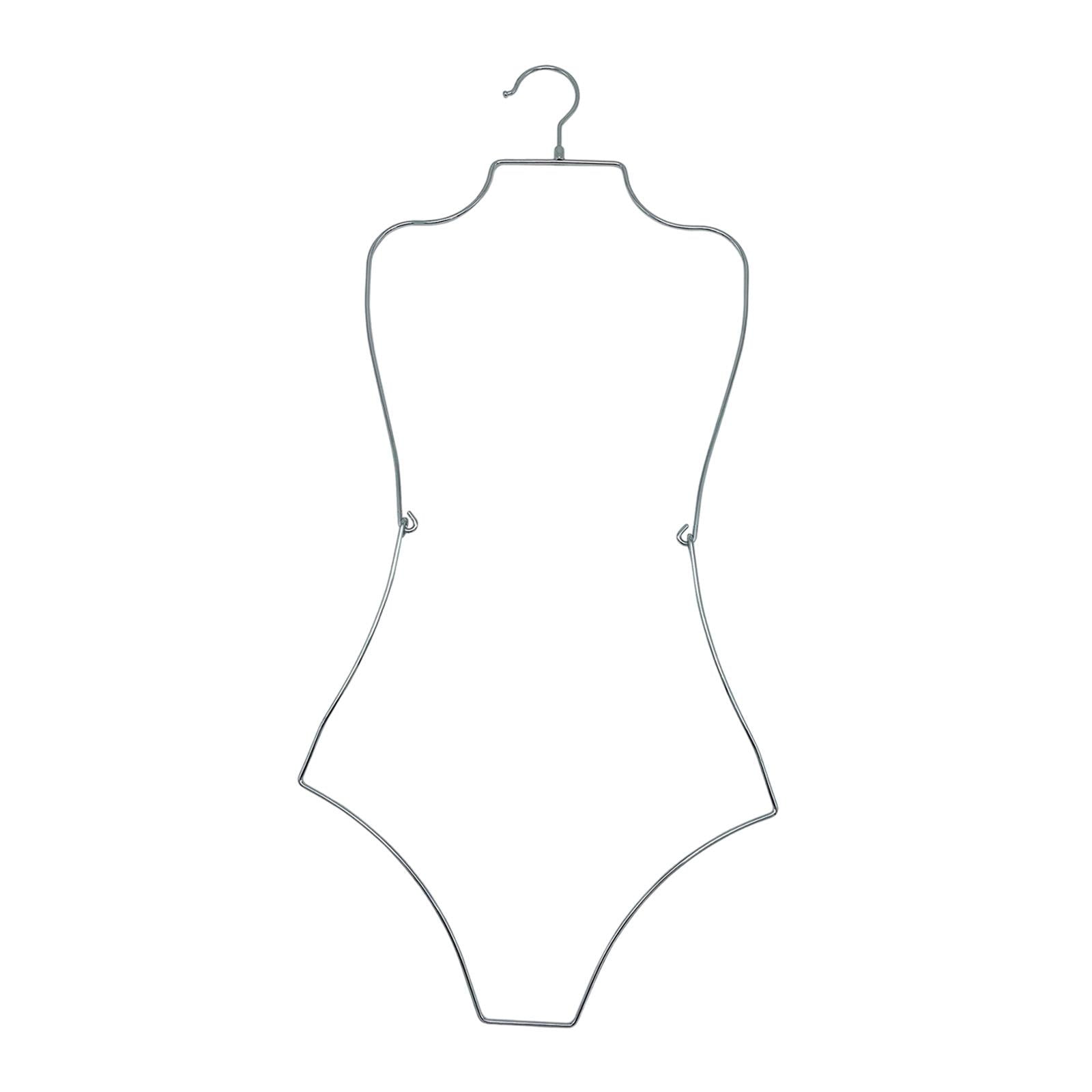 Bothyi - Colgador De Traje De Baño, Colgador De Exhibición, Colgador De Lencería Para Boutique, Ropa De Playa, Adultos, Plateado