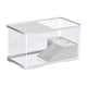 thumbnail image 5 of Tanque de tortuga, acuario, hábitat de reptiles, áreas multifunción, decoración interior, Terrapin de descanso, drenaje inferior, Terrario de tortuga S, 5 of 5