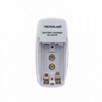 Tecnolab - Cargador De Pilas Aa/Aaa/9V Dual - Ps