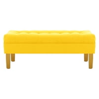 Bodevir - Banqueta Wood 2C Felpa 01 Amarillo