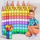 thumbnail image 3 of Juego de 100 piezas PicassoTiles Magnet Building Tiles para niños, 3 of 9