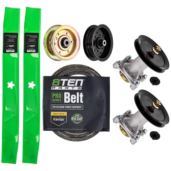 Kit de Correa y Eje para Cuchillas de Deck 8TEN para Cortacéspedes de 42 Pulgadas