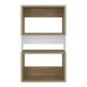 thumbnail image 2 of Mueble Auxilar Muro Baño Eco Blanco Y Café Claro, 2 of 7
