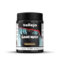 Pintura Acrílica Vallejo Game Wash Black 200 Ml Dipping
