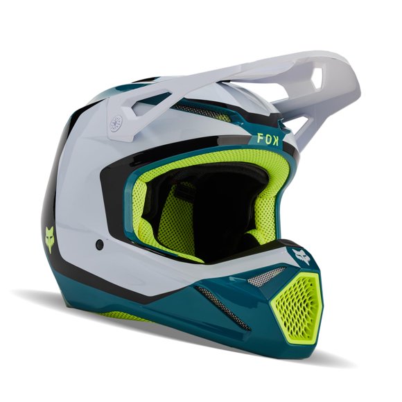 Casco de motocross Fox Racing V1 Nitro Maui Blue XL