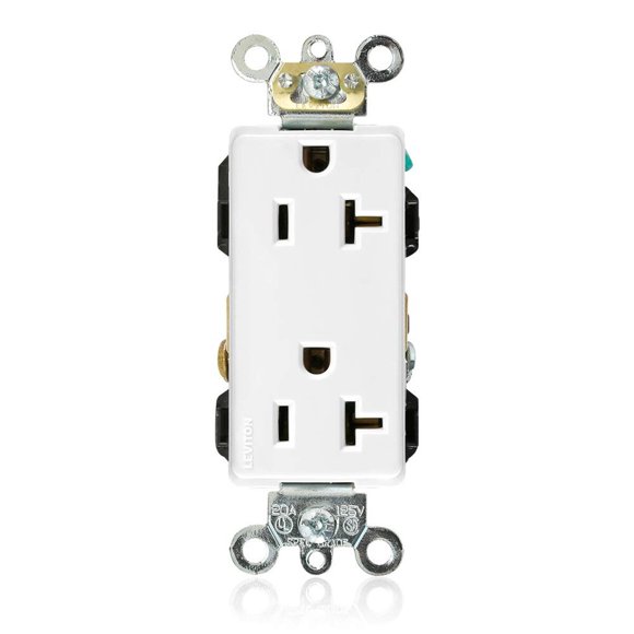 Toma Doble Leviton Decora Plus 16362W 20A 125V