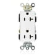 thumbnail image 1 of Toma Doble Leviton Decora Plus 16362W 20A 125V, 1 of 3