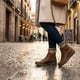 thumbnail image 2 of Botín New Walk Doble Tirador Camel, 2 of 6