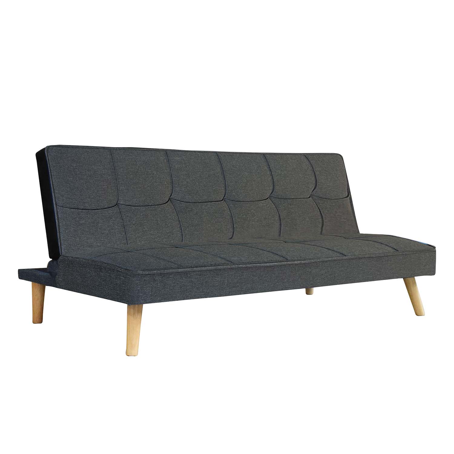 Novahus - Futón Foster Gris Oscuro 167X76X80 Cm