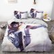 thumbnail image 1 of Attack- on G-iant Er-en Levi An-ime Soft 3D Printe-d Duvet- Cover B-edding Set with -Comfort-er Cover, 1 of 5