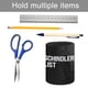 thumbnail image 5 of La Lista de Schindler-theme Cylinder Pen Holder Pencil Organizer with Flannel Lining PVC Leather Material Cardboard Base for study work 10*8CM, 5 of 6