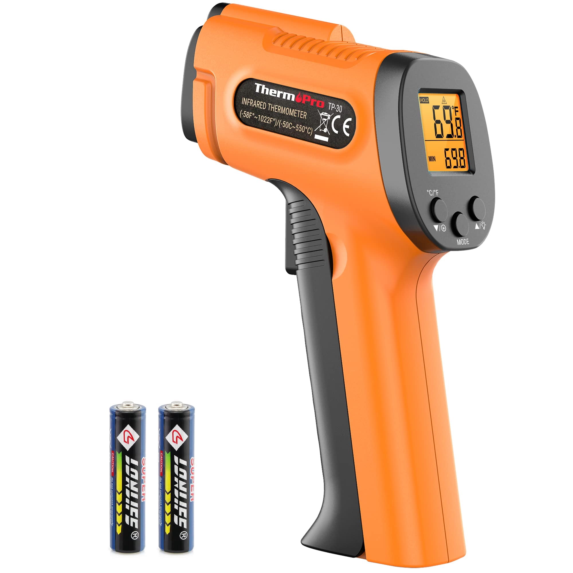 Termómetro Infrarrojo Thermopro Tp30 Para Cocinar Y Más