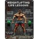 thumbnail image 1 of Letrero sala gimnasio terapia fitness vintage metal estaño hierro pintura decoración pared hogar club cueva hombre 30x20 cm, 1 of 6