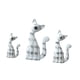 thumbnail image 4 of 3x estatuas de gato de madera, figuras de gatitos, escritorio, escultura de Animal coleccionable, figura de gatito para cafetería, estantería, tienda,, 4 of 5