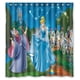 thumbnail image 1 of Cortina de ducha de Cenicienta, juego de cortina de baño con ganchos, tamaño 60 x 72 pulgadas, 1 of 3