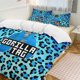 thumbnail image 1 of Blue Fade Gorilla Tag Comforter Set Soft 3 Pcs Twin Bedding Sets Thicken for All Season, 1 of 5