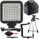 thumbnail image 1 of Luz LED para fotografía y vídeo, soporte para flash, bolígrafo y trípode, 1 of 7