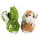thumbnail image 1 of Petmate DAP53485 Juego de 2 Juguetes de Tela Terry Elefante y Ardilla, 1 of 2