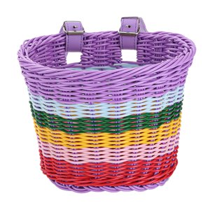 Ioensy - Cesta De Bicicleta Para Niños Con Cesta De Ciclismo Desmontable Para Niños Y Niñas En Bicicleta L 25Cmx19Cmx18Cm