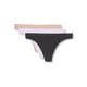 thumbnail image 1 of Tanga Calvin Klein Bonded Flex sin costuras de talle medio, paquete de 3, 1 of 3
