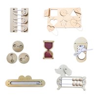 Bothyi - Tablero A Juego, Habilidades Motoras Finas, Accesorios De Bricolaje Sin Pintar, Tablero Ocupado De Madera