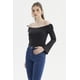 thumbnail image 2 of Polera Mujer Bardot Hombros Negro, 2 of 4