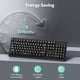 thumbnail image 2 of Teclado inalámbrico TECKNET 2.4G silencioso de tamaño completo USB, 2 of 7