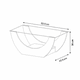 thumbnail image 5 of Mesa de Centro Rectangular Vidrio Onda Cerezo, 5 of 5