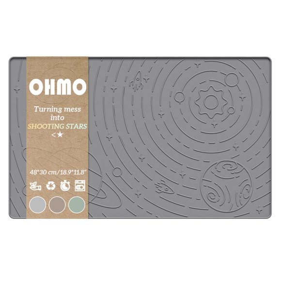 Alfombrilla OHMO para comida para mascotas, de silicona, impermeable, antideslizante, a prueba de de