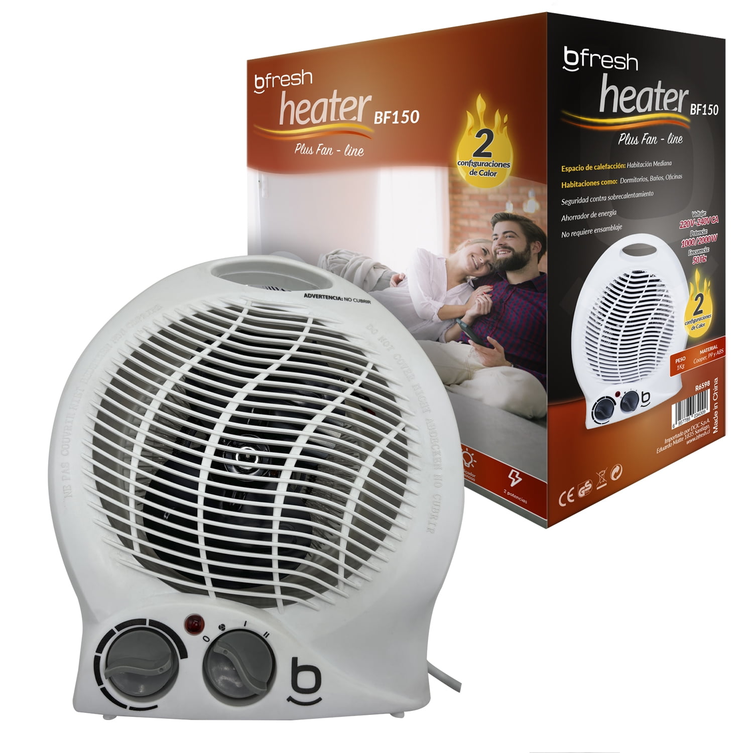 Termoventilador Calefactor 2000w Bf-150 Bfresh
