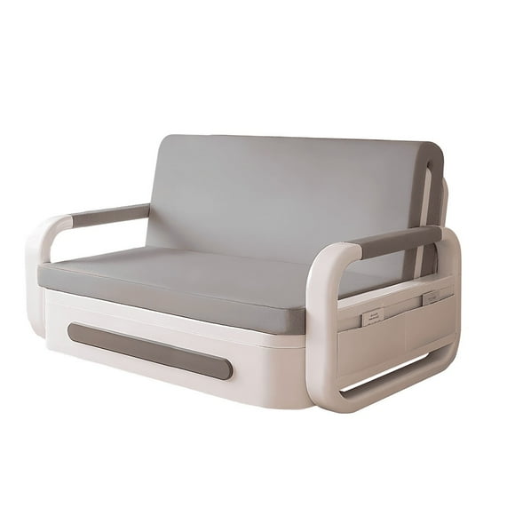 Futón Steel Blanco Gris