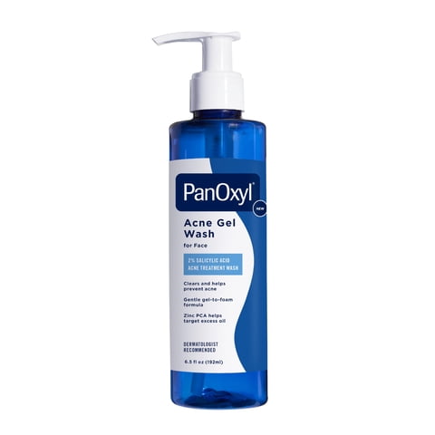 Gel De Lavado Facial Panoxyl Acne Con 2% De Ácido Salicílico, 192 Ml, Con Algas Azules