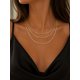 thumbnail image 2 of Collar Mostacilla Layered Glow con Baño de Oro 18K., 2 of 4