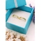 thumbnail image 2 of Argollas Huggies modelo Fairy 10mm Zirconias Plata 925 Chapada Oro 18k, 2 of 3