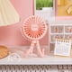 thumbnail image 4 of 1pc New Portable Clip USB Mini Fan Can Be Hung Upright Can Be Wound Three Wind Stroller Small Fan Student Dormitory Outdoor Desktop Office Fan, 4 of 5