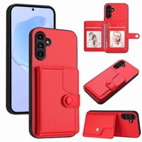 Foxdock Funda Para Samsung Galaxy A04S Con Bloqueo Rfid - Diseño Elegante Con Cierre De Botón