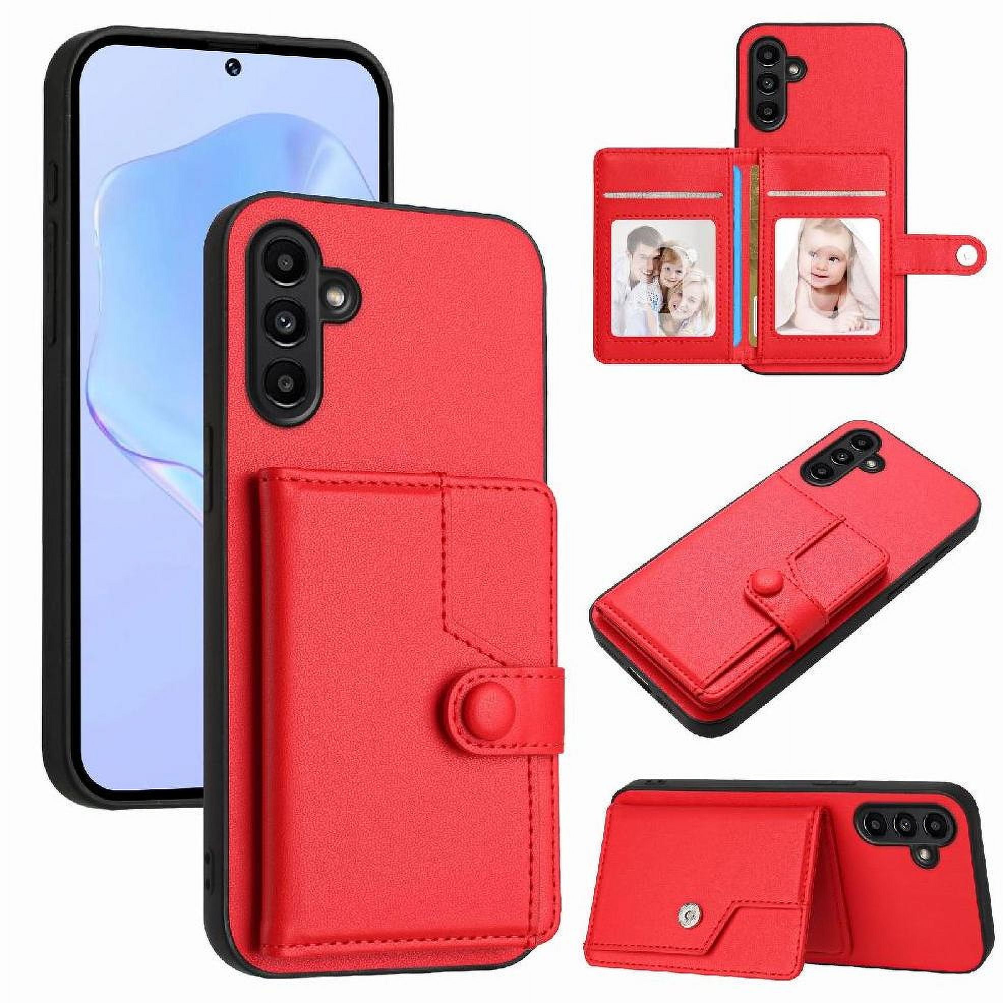 Foxdock Funda Para Samsung Galaxy A04s Con Bloqueo Rfid - Diseño Elegante Con Cierre De Botón