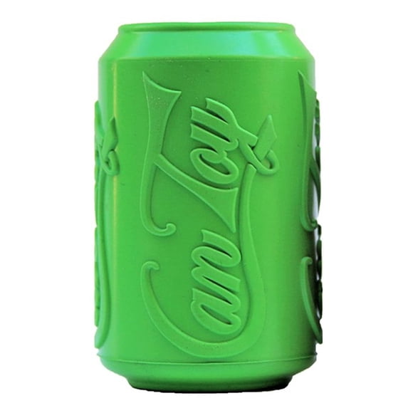 Dispensador de golosinas y juguete masticable para perros, lata de refresco SodaPup, fabricado en EE