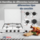thumbnail image 4 of Cocina Encimera a Gas Licuado 4 Platos Cocinilla Blanco, 4 of 6